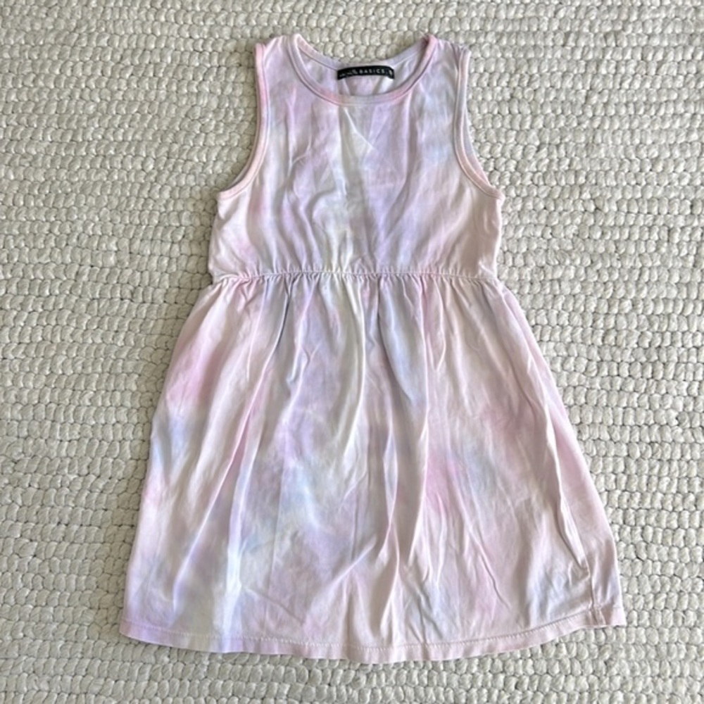 Mini miette Pastel tie-dyed tank top dress 5 years